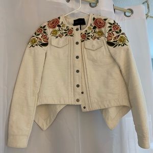 Embroidery Cape Style Jacket
